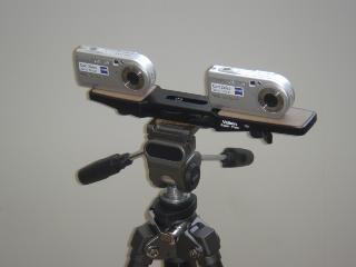 Fig1 ステレオカメラシステム．